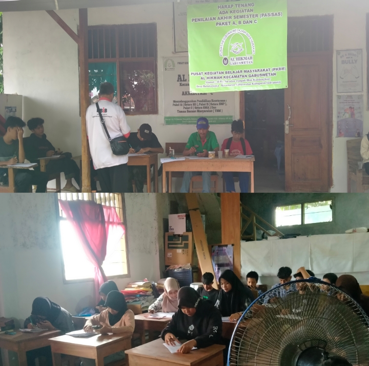 PKBM Al Hikmah Berjalan Lancar, Ujian Sekolah Penilaian Akhir Semester  untuk Program Paket A, B, dan C.